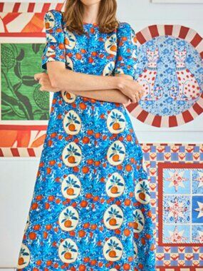 Hunter Bell Casey Dress Orange Grove  NWT